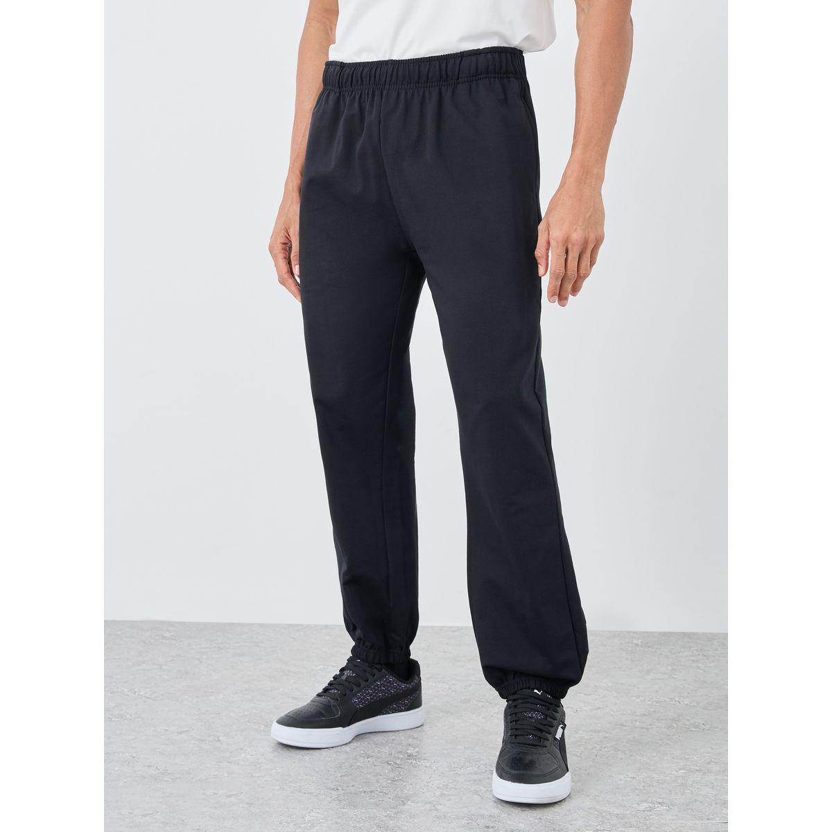 Styli Pack of 2 - Solid Terry Relaxed Fit Elasticated Cuff Joggers-men-clothing-bottoms-joggers-image-6