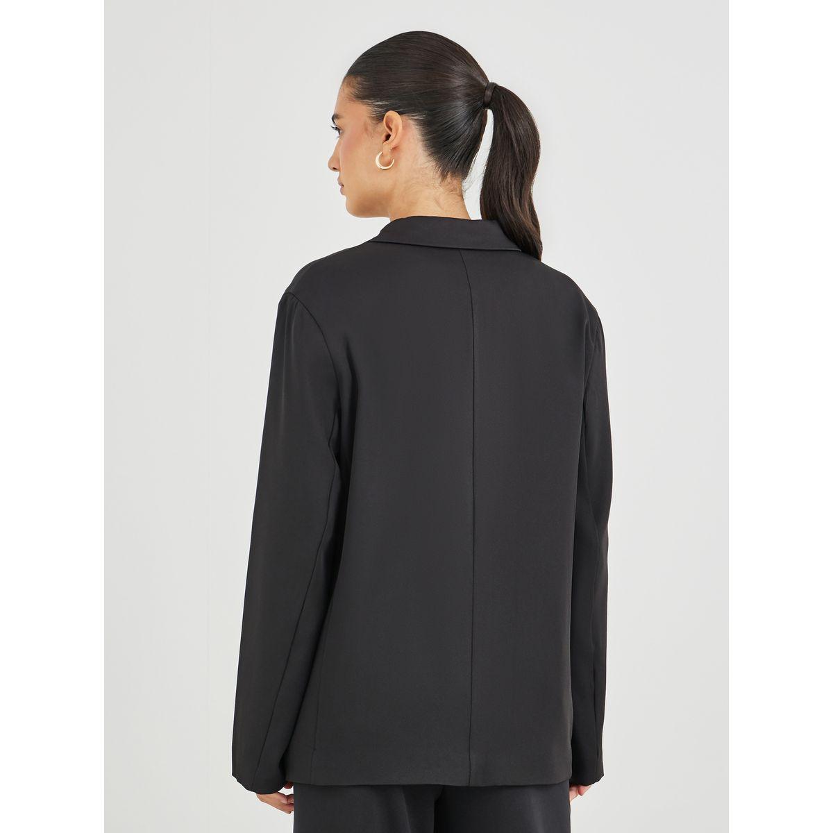 Styli Regular Fit Double Breast Blazer with Contrast Detail-women-clothing-coatsandjackets-blazers-image-4