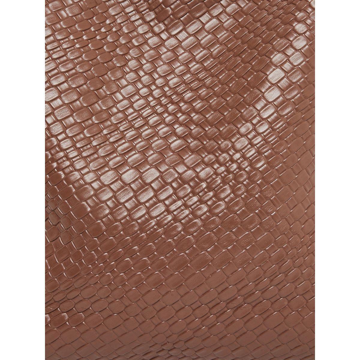 Styli Textured Shoulder Bag with Snap Closure-women-bagsandwallets-handbags-image-3