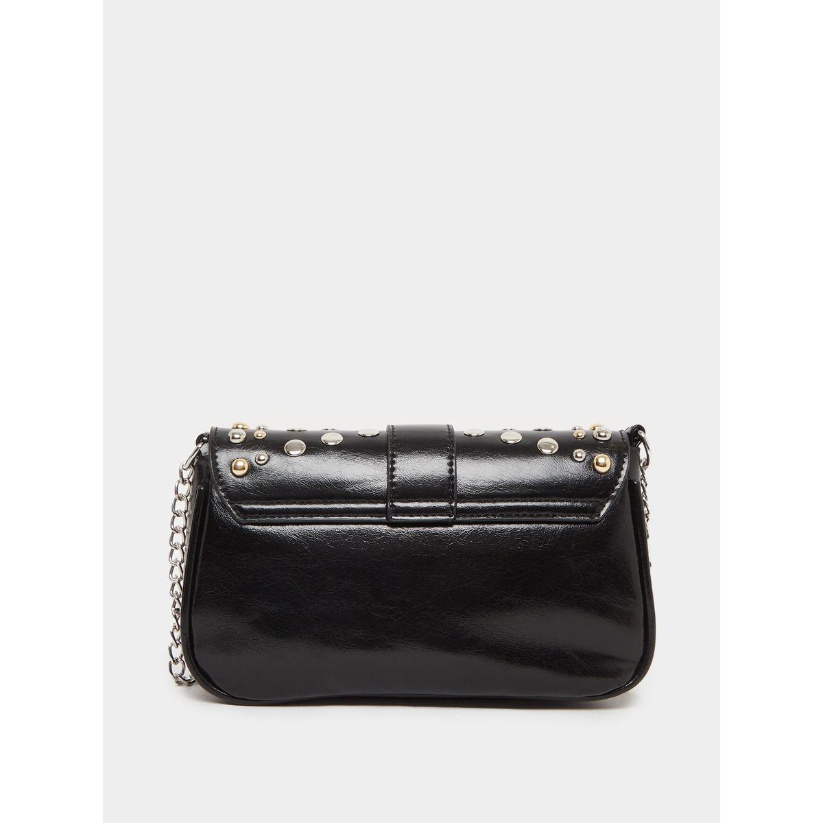 Styli Embellished Studded Shoulder Bag with Chain Strap-women-bagsandwallets-handbags-image-2