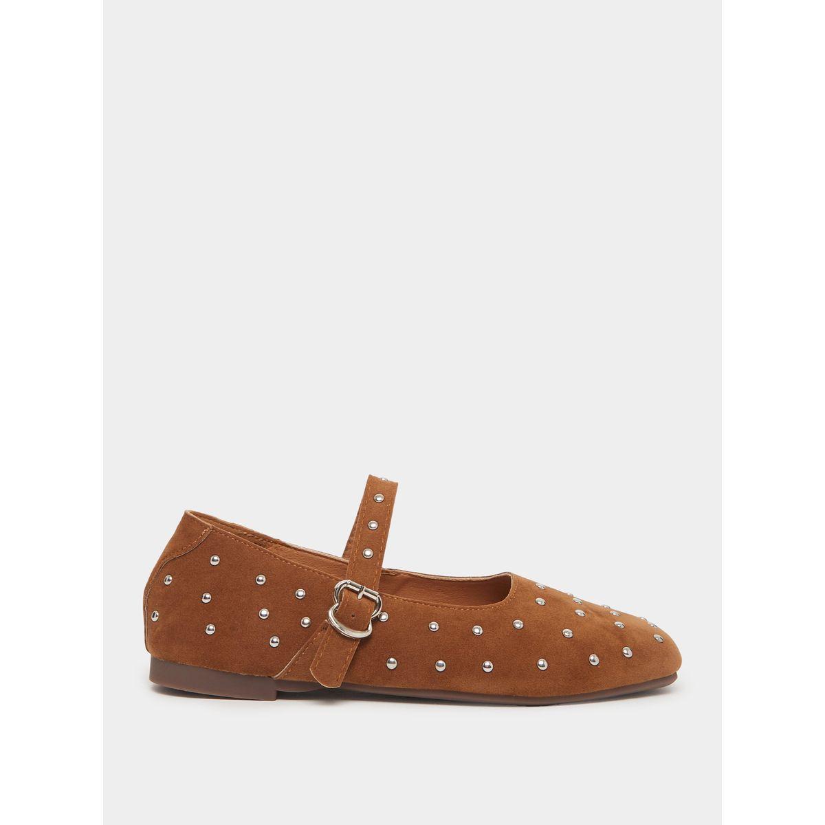 Styli Embellished Studded Flat Ballerina-women-shoes-ballerinas-image-1