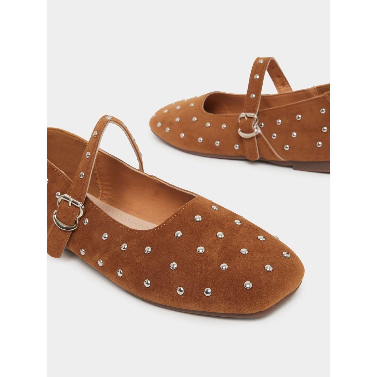 Styli Embellished Studded Flat Ballerina-women-shoes-ballerinas-image-3