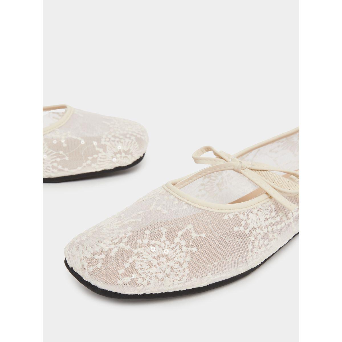 Styli Lace Slip-On Flat Ballerina-women-shoes-loafersandmoccasins-image-10