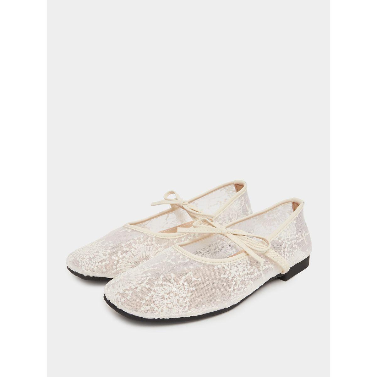 Styli Lace Slip-On Flat Ballerina-women-shoes-loafersandmoccasins-image-9