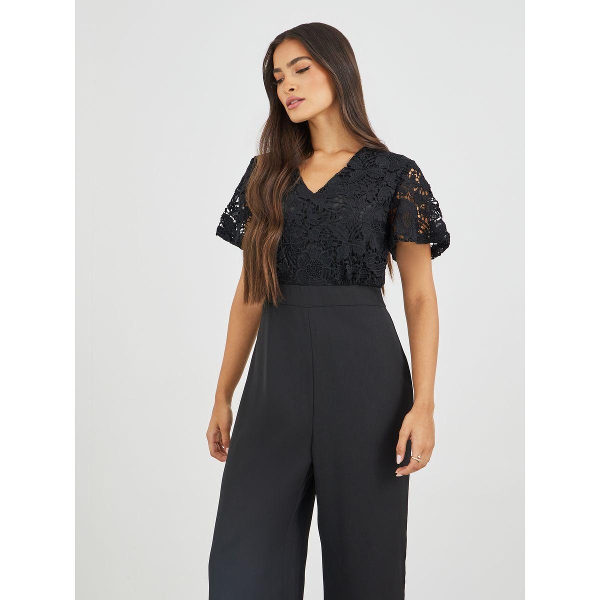 جمبسوت بتفاصيل دانتيل وقصة أرجل واسعة-women-clothing-jumpsuits-image-2