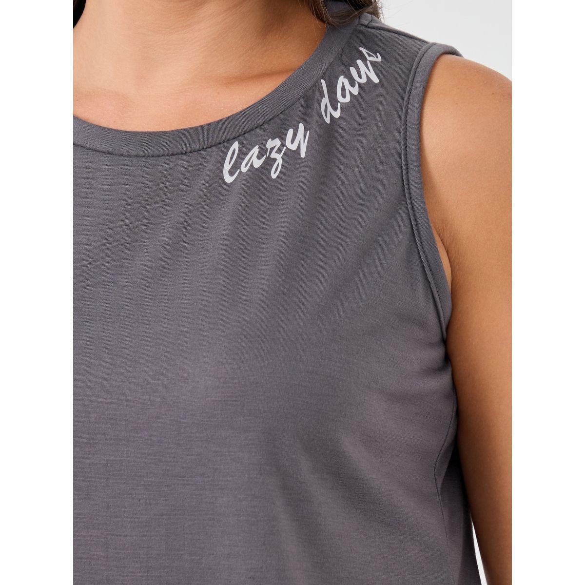 Styli Slogan Print Round Neck Tank and Pyjama Set-women-clothing-nightwear-pyjamas-longsets-image-4