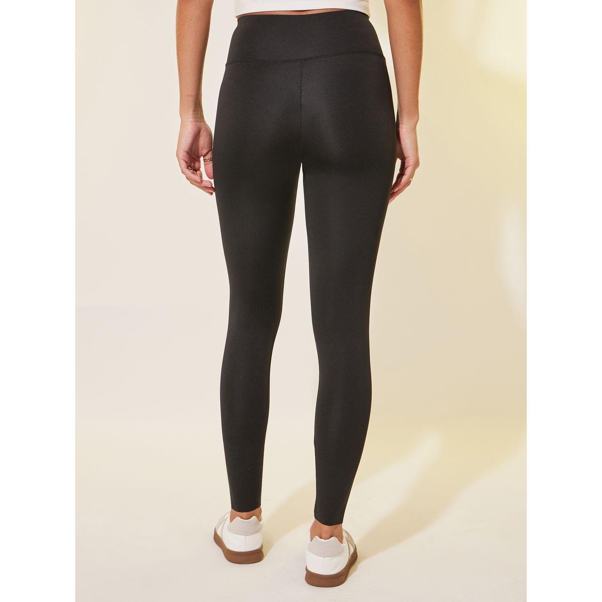 Styli Solid Criss-Cross Waist Leggings-women-clothing-bottoms-leggings-image-5