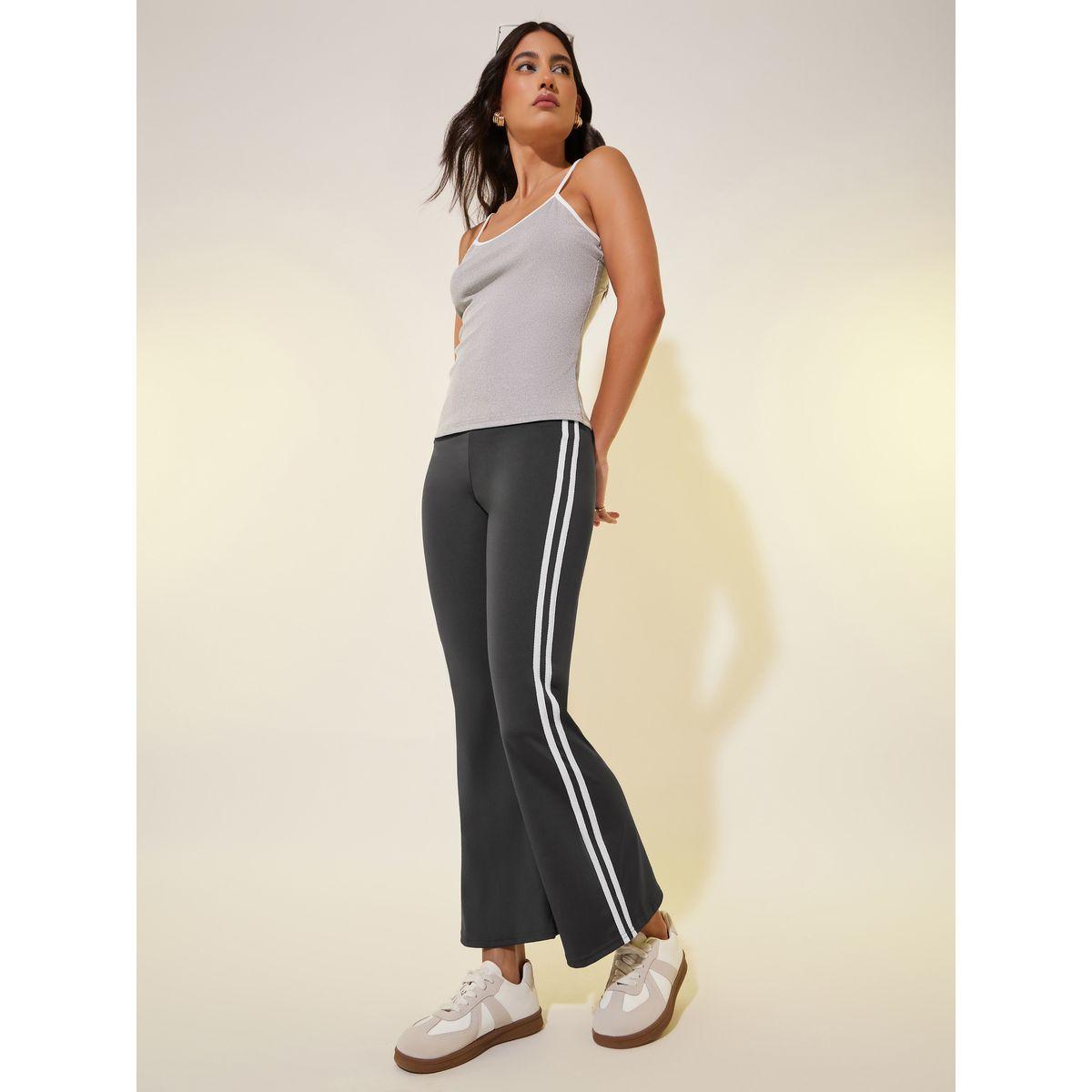 Styli Side Stripe Flared Leggings-women-clothing-bottoms-leggings-image-1