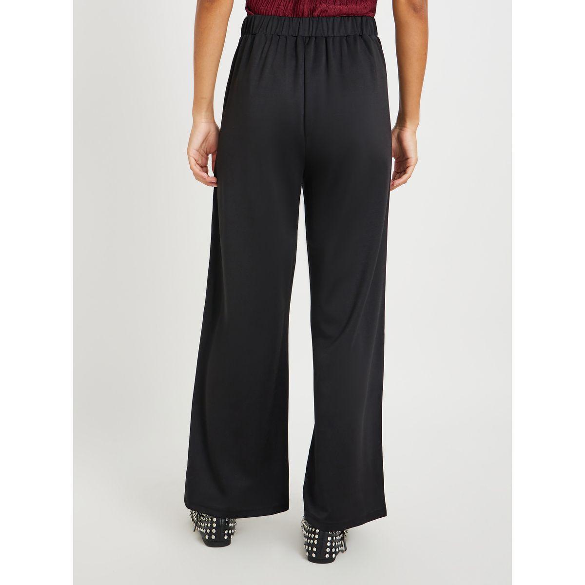 بنطال سادة بأرجل واسعة وزر إغلاق-women-clothing-bottoms-trousers-image-4