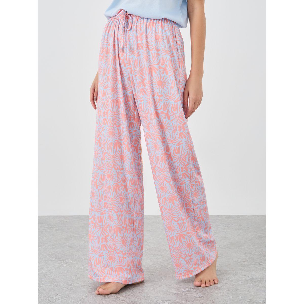 Styli Slogan Print Short Sleeve T-Shirt and Pyjama Set-women-clothing-nightwear-pyjamas-longsets-image-4