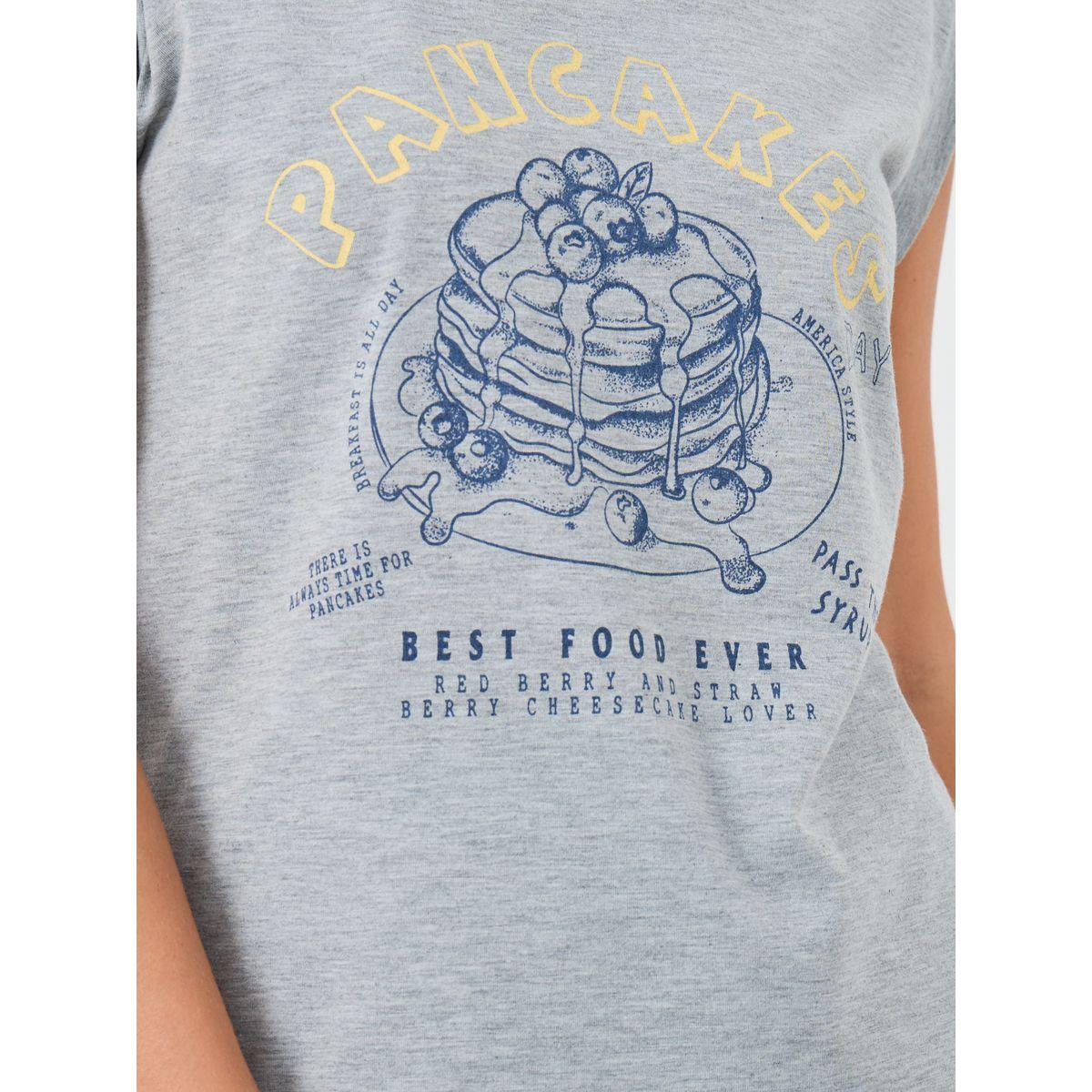 Styli Pancake Graphic Print Tank and Gingham Checked Pyjama Set-women-clothing-nightwear-pyjamas-longsets-image-4