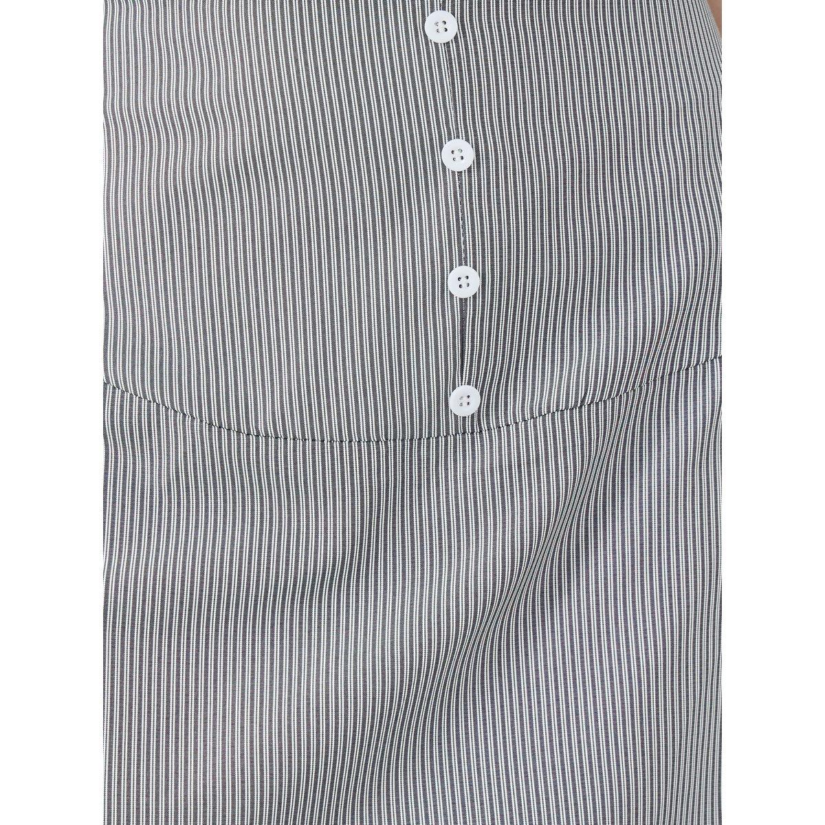 تنورة طويلة مخططة بحافة دانتيل مع أزرار-women-clothing-bottoms-skirts-image-3