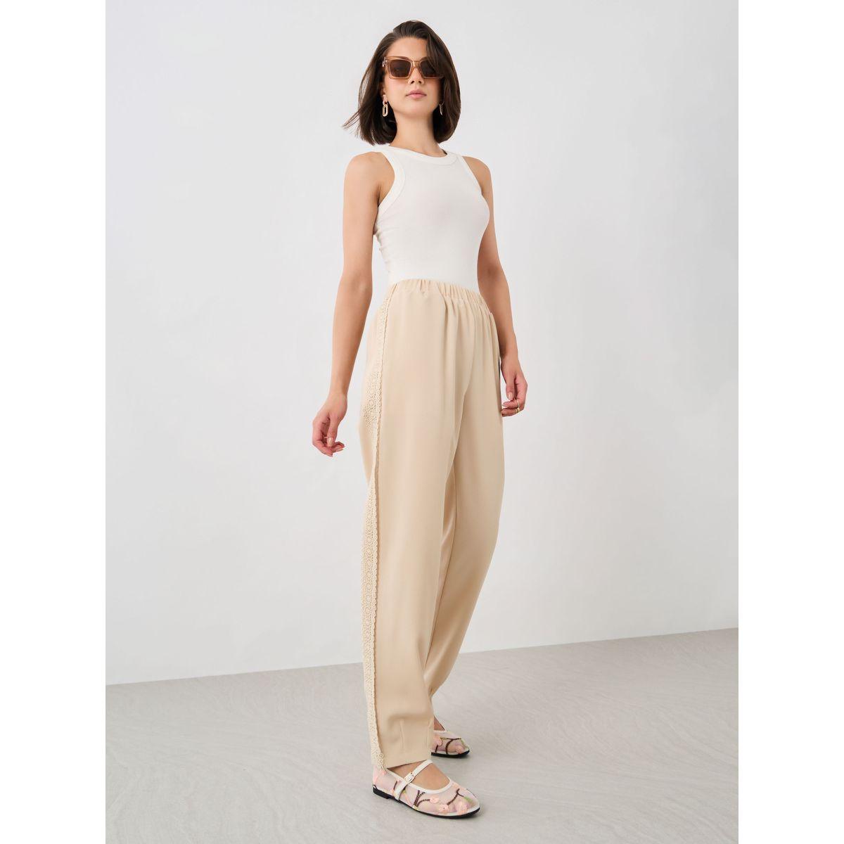 بنطال بأرجل واسعة وتفاصيل دانتيل-women-clothing-bottoms-trousers-image-1