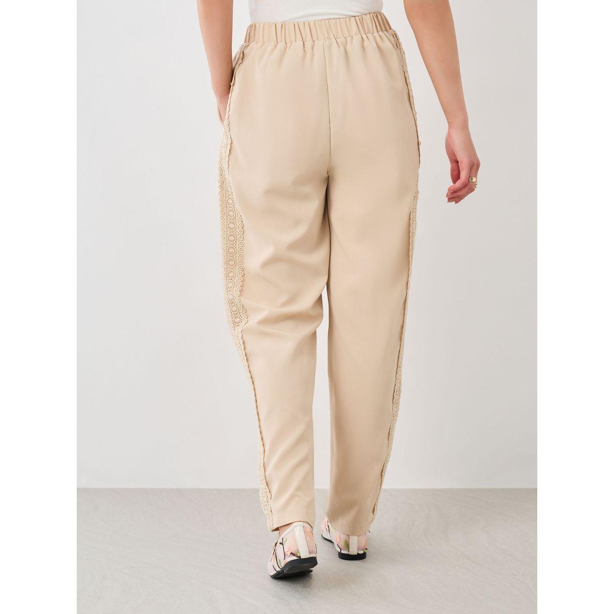 بنطال بأرجل واسعة وتفاصيل دانتيل-women-clothing-bottoms-trousers-image-4