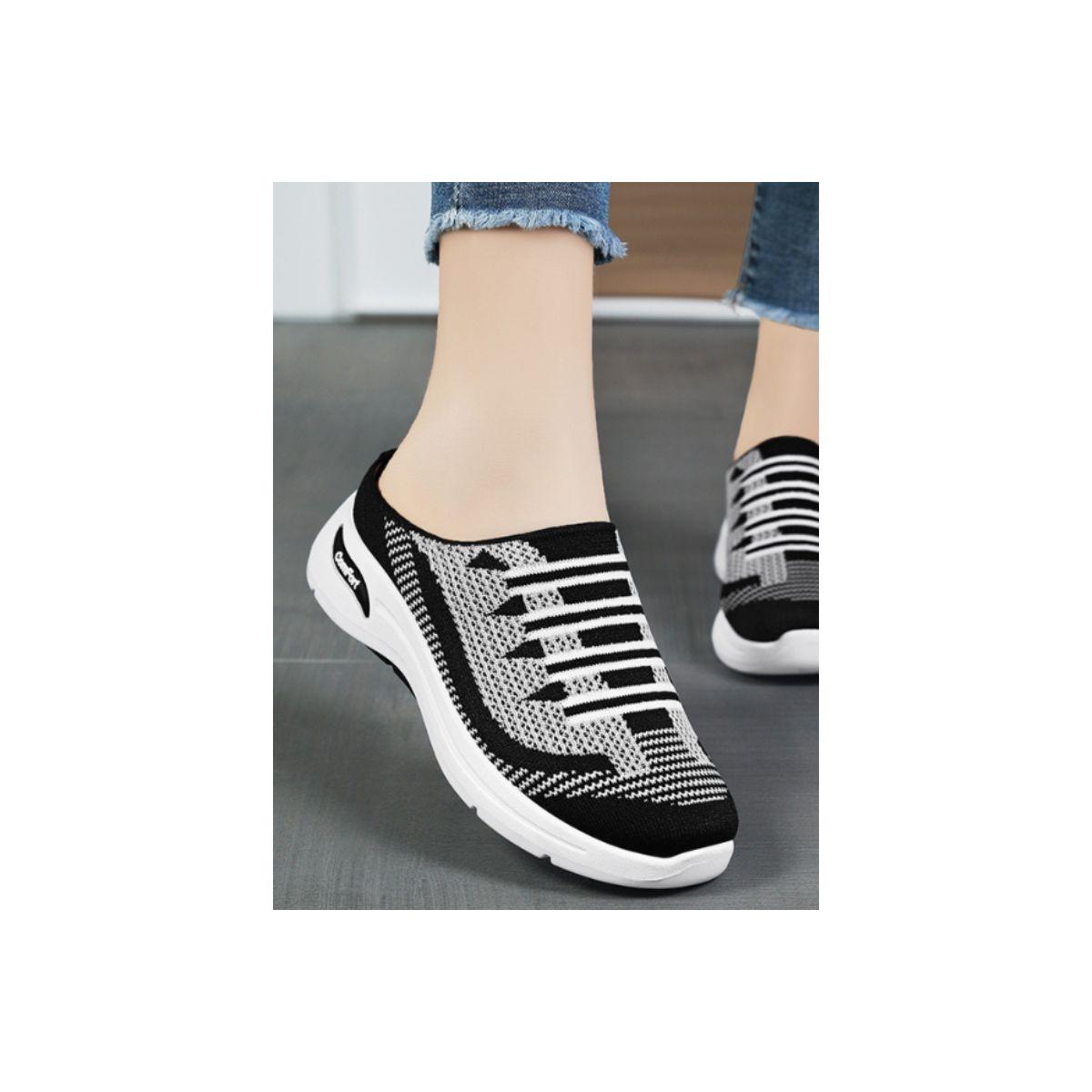 Pedwalker X Styli Textured Round Toe Slip-On Sneakers-women-shoes-sneakers-image-3