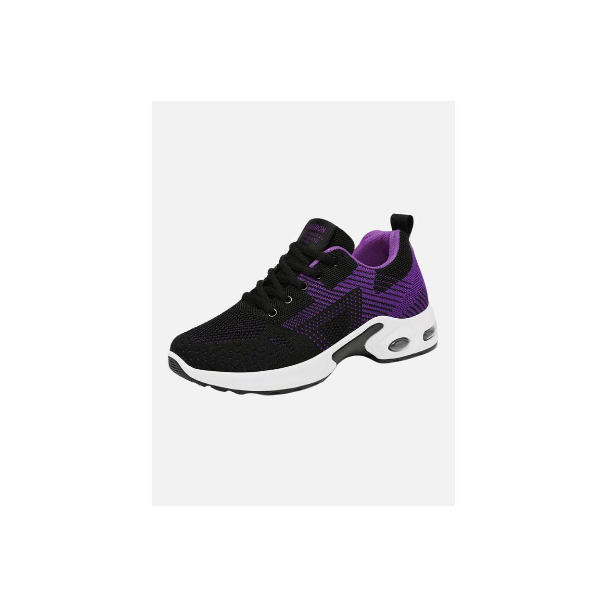 Pedwalker X Styli Textured Cushioned Lace-Up Running Shoes-women-shoes-sneakers-image-1