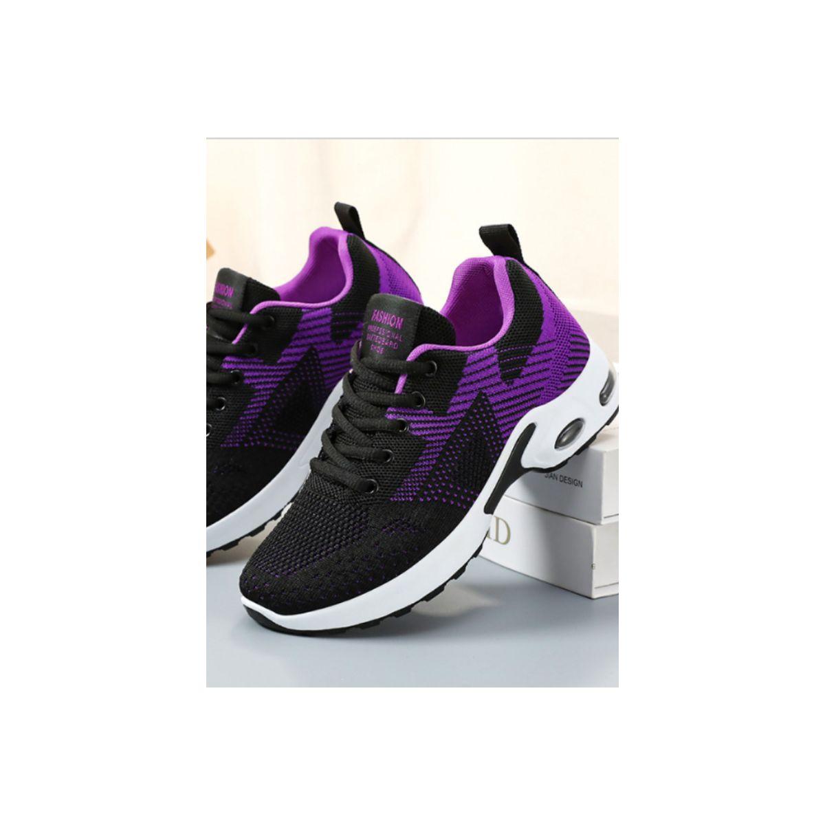 Pedwalker X Styli Textured Cushioned Lace-Up Running Shoes-women-shoes-sneakers-image-2