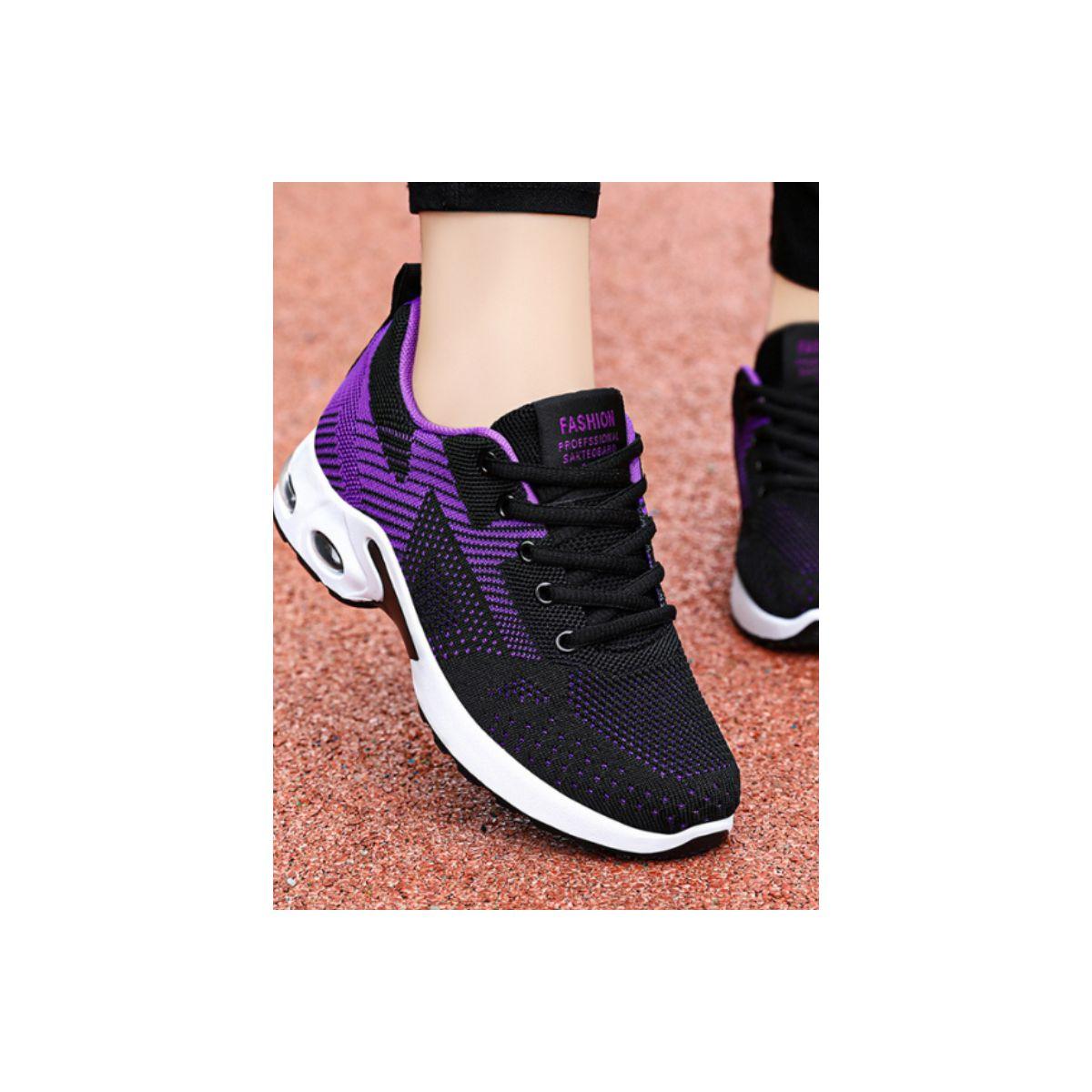 Pedwalker X Styli Textured Cushioned Lace-Up Running Shoes-women-shoes-sneakers-image-5