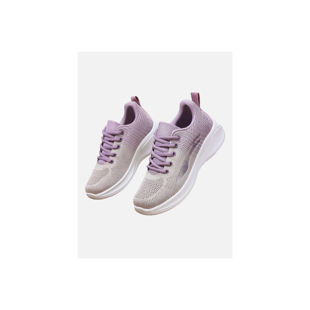 Pedwalker X Styli Textured Round Toe Lace-Up Training Shoes-women-shoes-sneakers-image-1