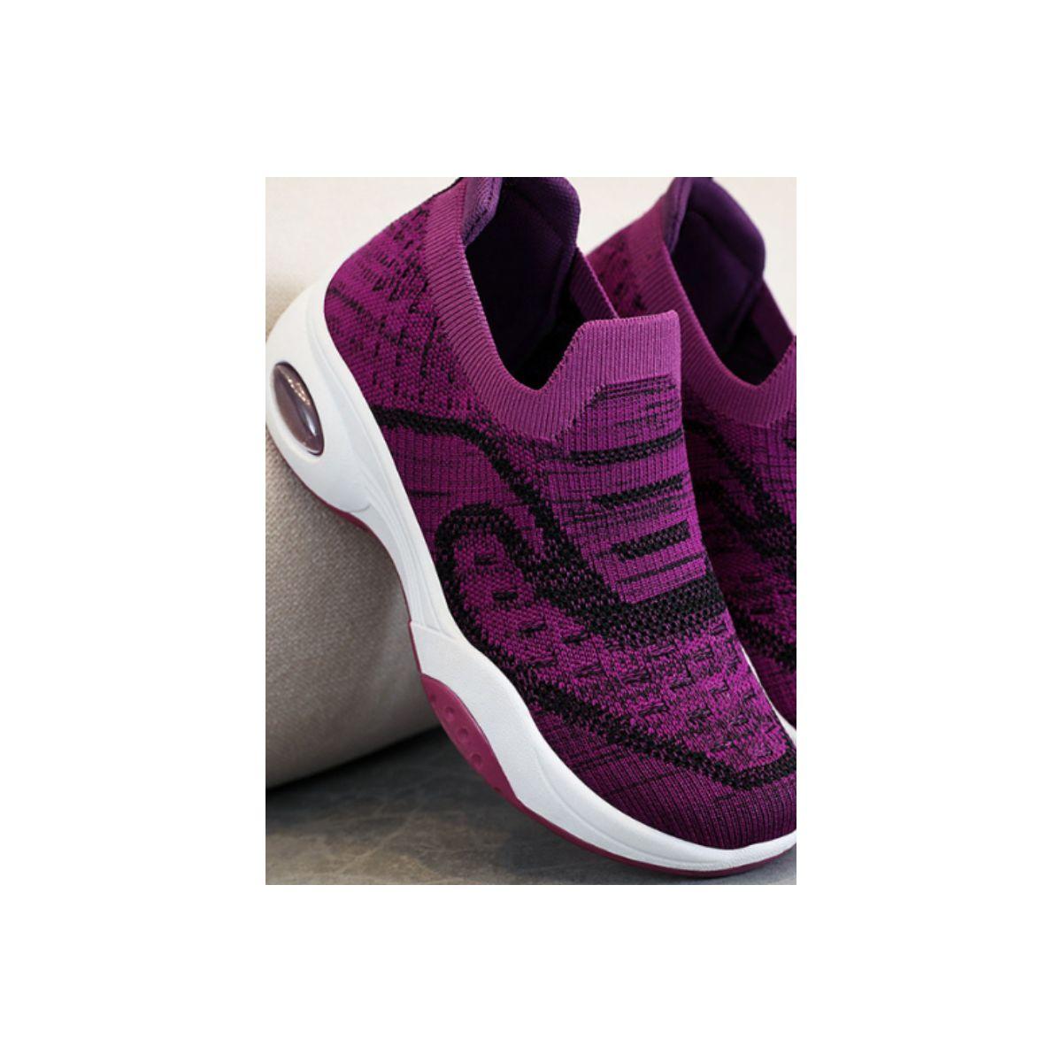 Pedwalker X Styli Round Toe Mesh Slip-On Walking Shoes-women-shoes-sneakers-image-2