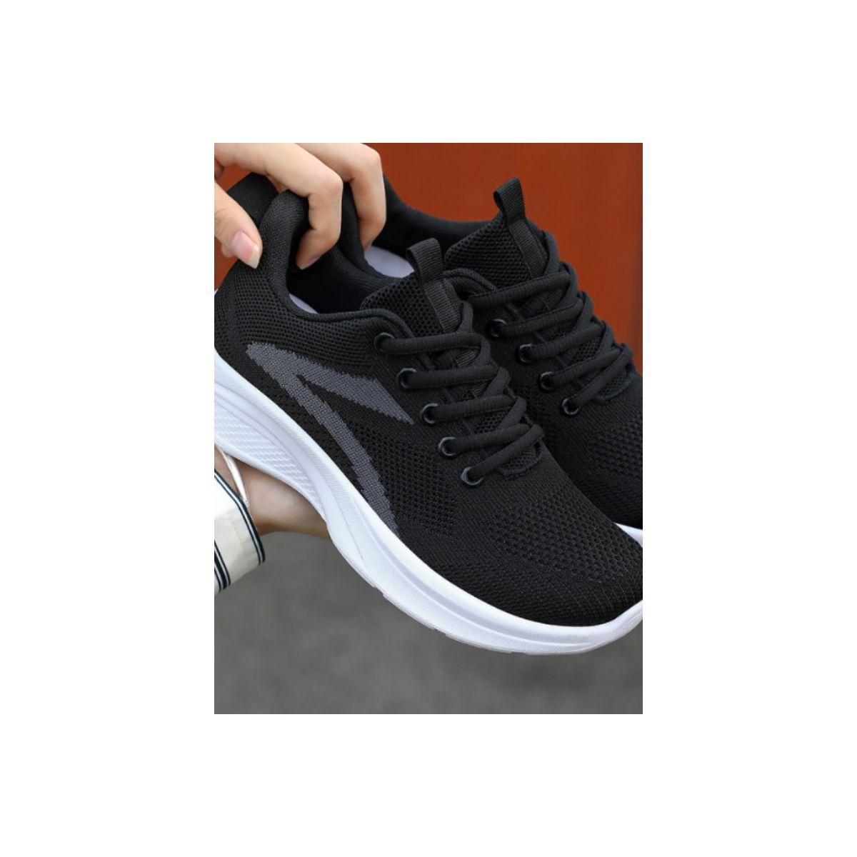 Pedwalker X Styli Textured Round Toe Shock-Absorbing Sports Shoes-women-shoes-sneakers-image-4