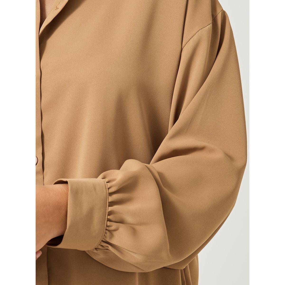 Styli Solid Balloon Sleeve Oversized Shirt-women-clothing-shirtsandblouses-shirts-image-4