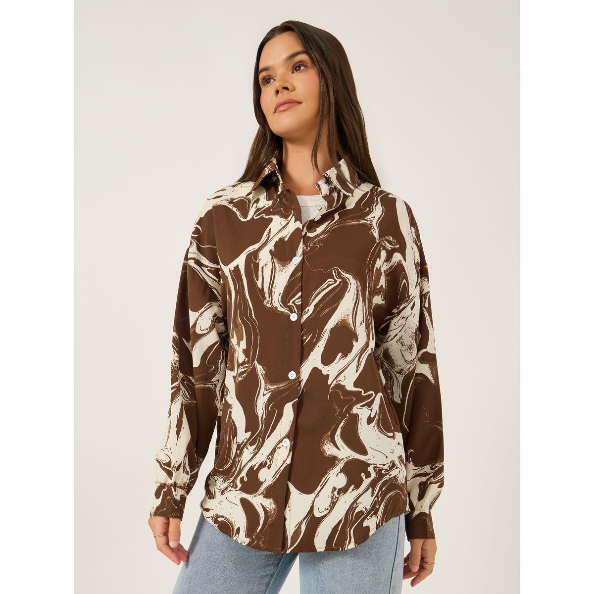 Styli Printed Spread Collar Regular Fit Shirt-women-clothing-shirtsandblouses-shirts-image-3