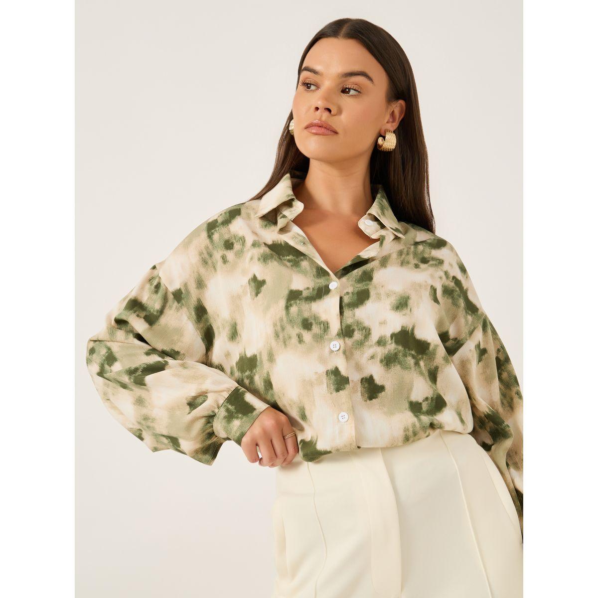 Styli Printed Spread Collar Regular Fit Shirt-women-clothing-shirtsandblouses-shirts-image-1