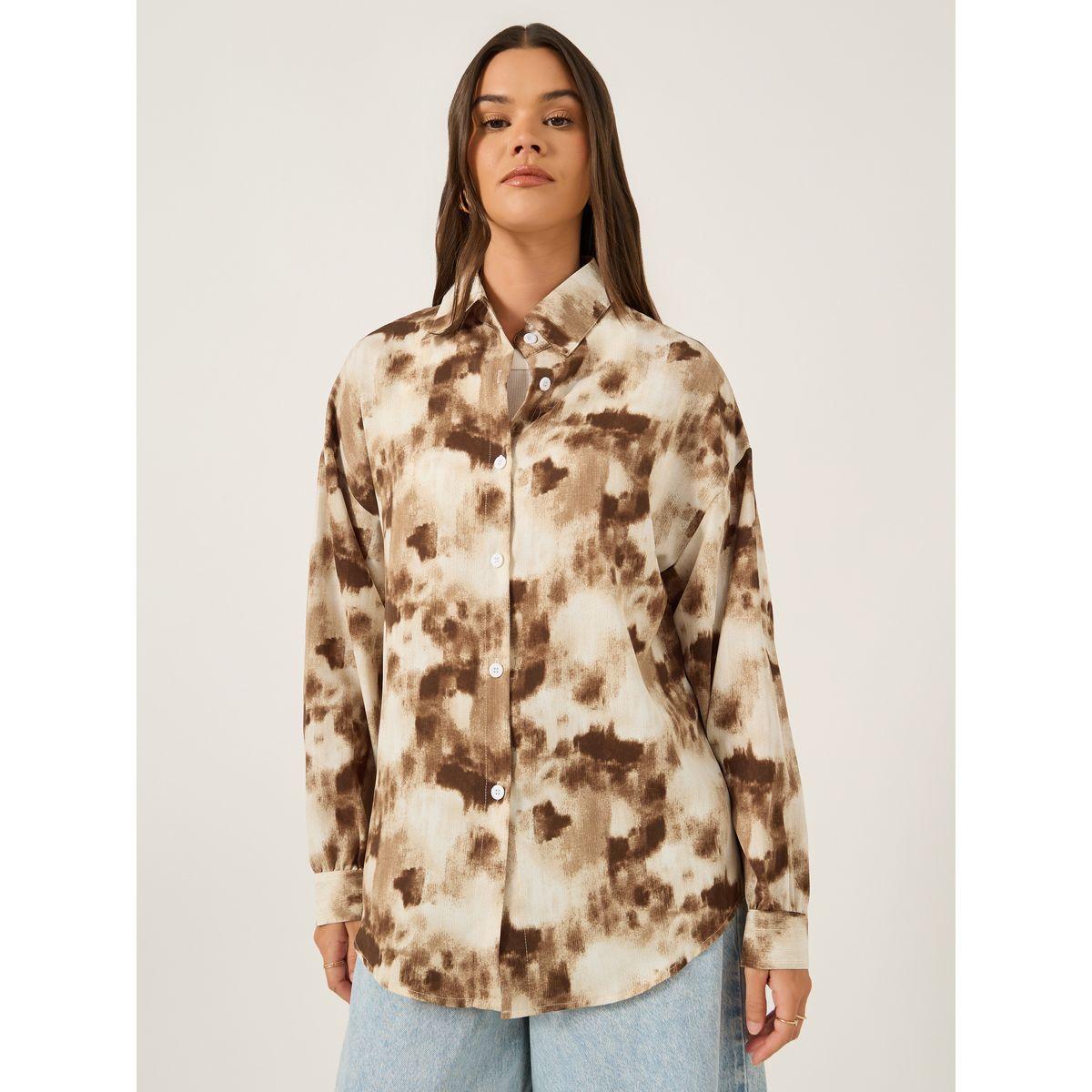 Styli Printed Spread Collar Regular Fit Shirt-women-clothing-shirtsandblouses-shirts-image-3