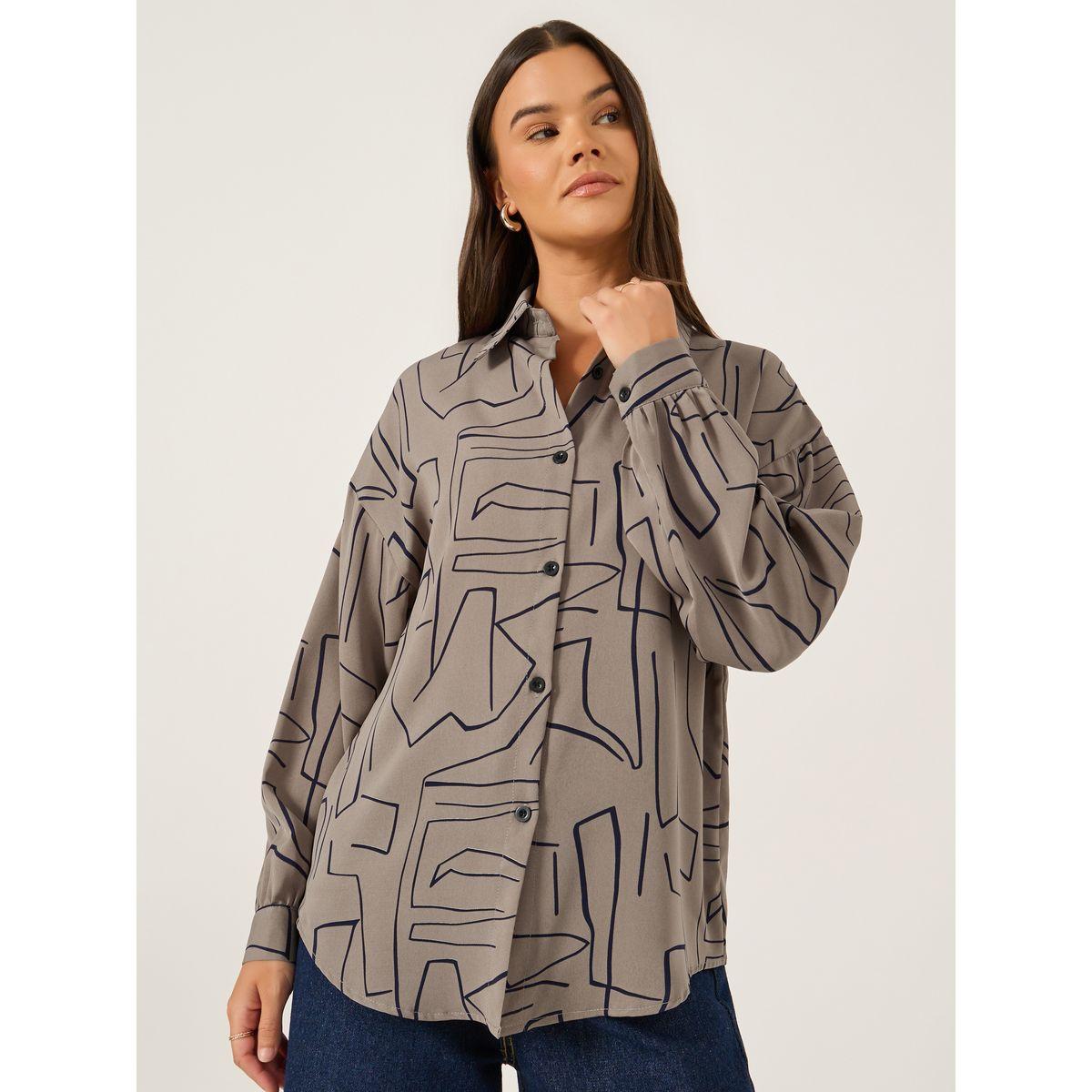 Styli Printed Spread Collar Oversized Shirt-women-clothing-shirtsandblouses-shirts-image-4