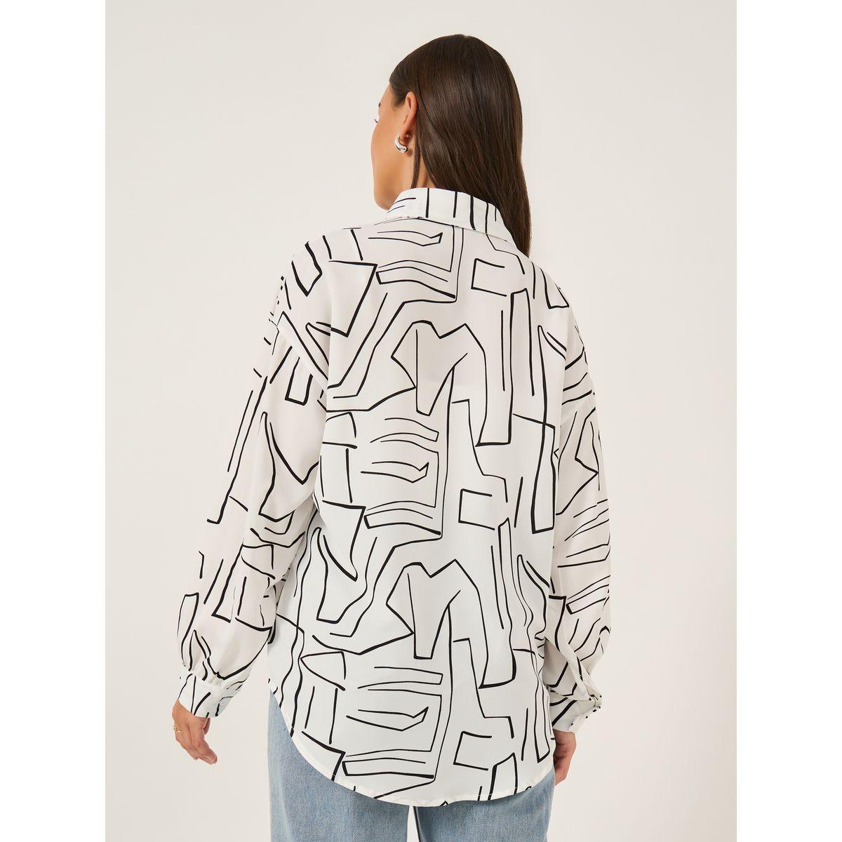 Styli Printed Spread Collar Regular Fit Shirt-women-clothing-shirtsandblouses-shirts-image-5