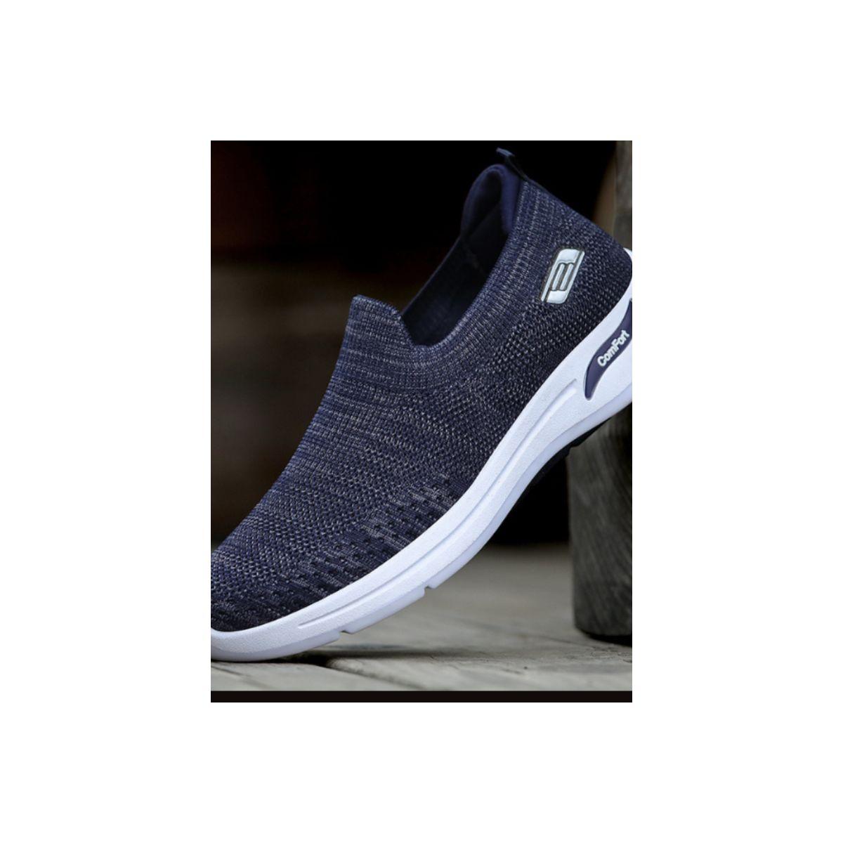 Pedwalker X Styli Textured Round Toe Slip-On Running Shoes-men-shoes-sneakers-image-3