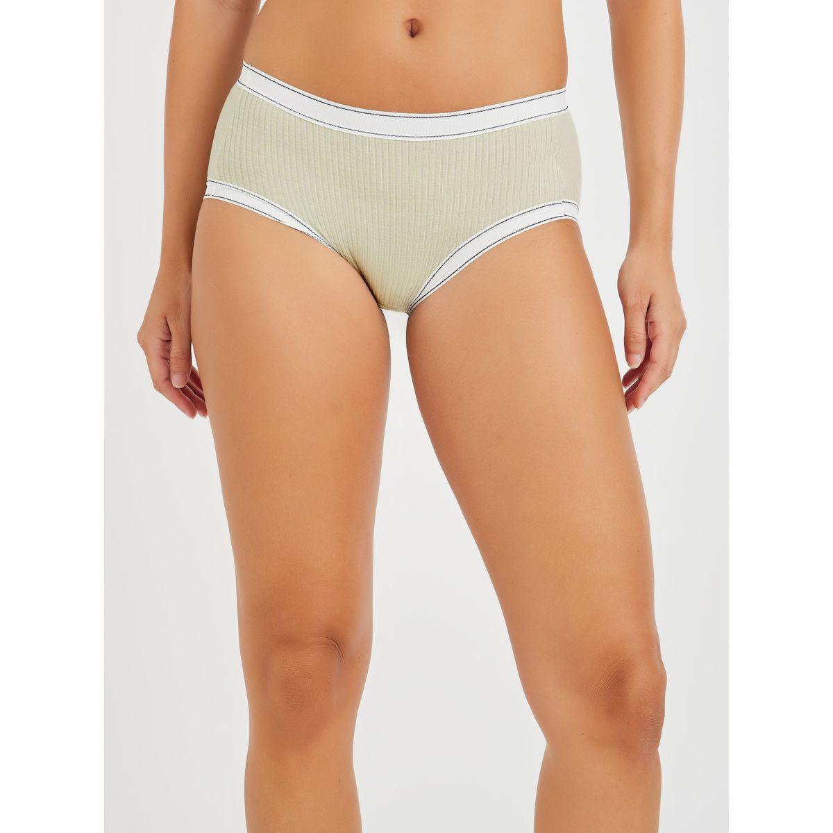 Styli Pack of 3 - Ribbed Cotton Full Briefs with Contrast Elastic-women-clothing-lingerie-panties-image-7