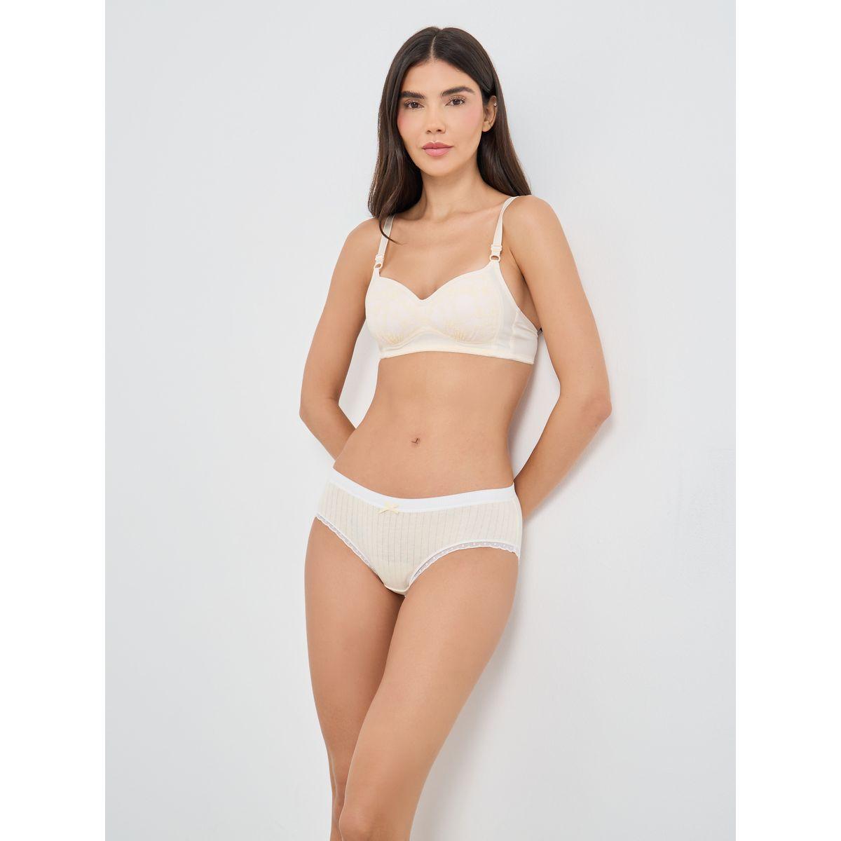 مجموعة من 5 سراويل داخلية بتفاصيل مُتباينة-women-clothing-lingerie-panties-image-2