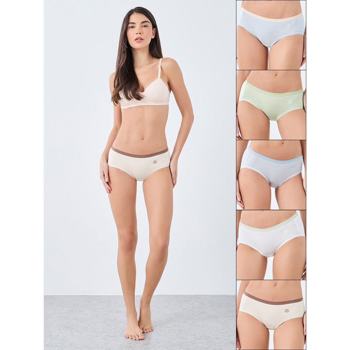 مجموعة من 5 - سروال داخلي مطبع-women-clothing-lingerie-panties-image-1