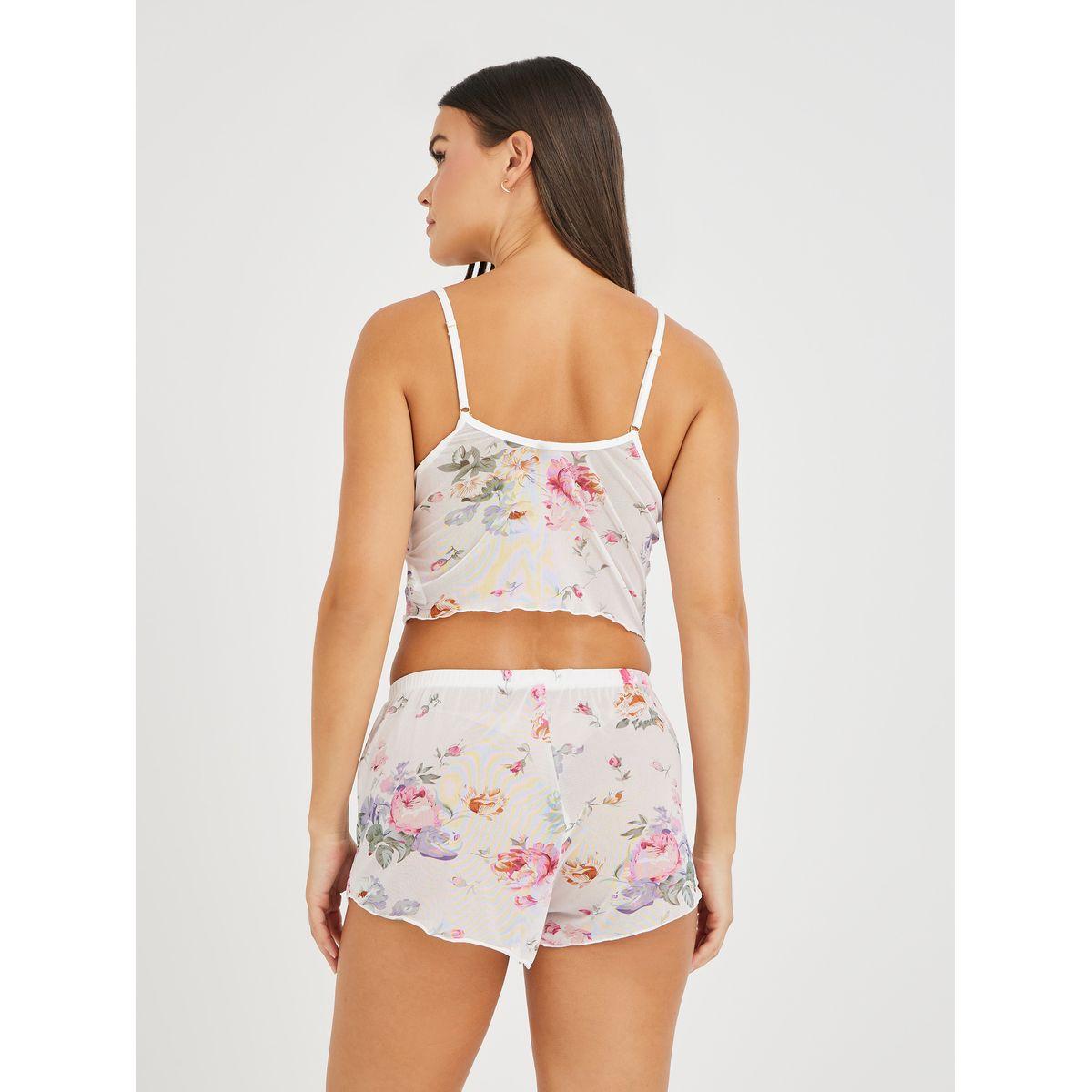 Styli All-Over Floral Print Mesh Cami and Shorts Set-women-clothing-lingerie-lingeriesets-image-5