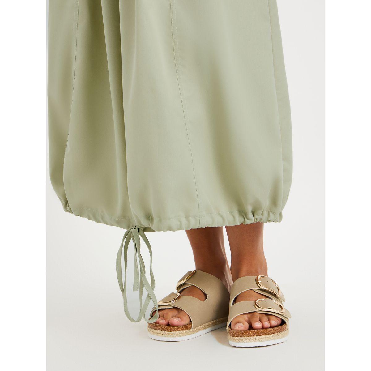Styli Solid Sleeveless Twofer A-Line Midi Dress-women-clothing-dresses-image-5