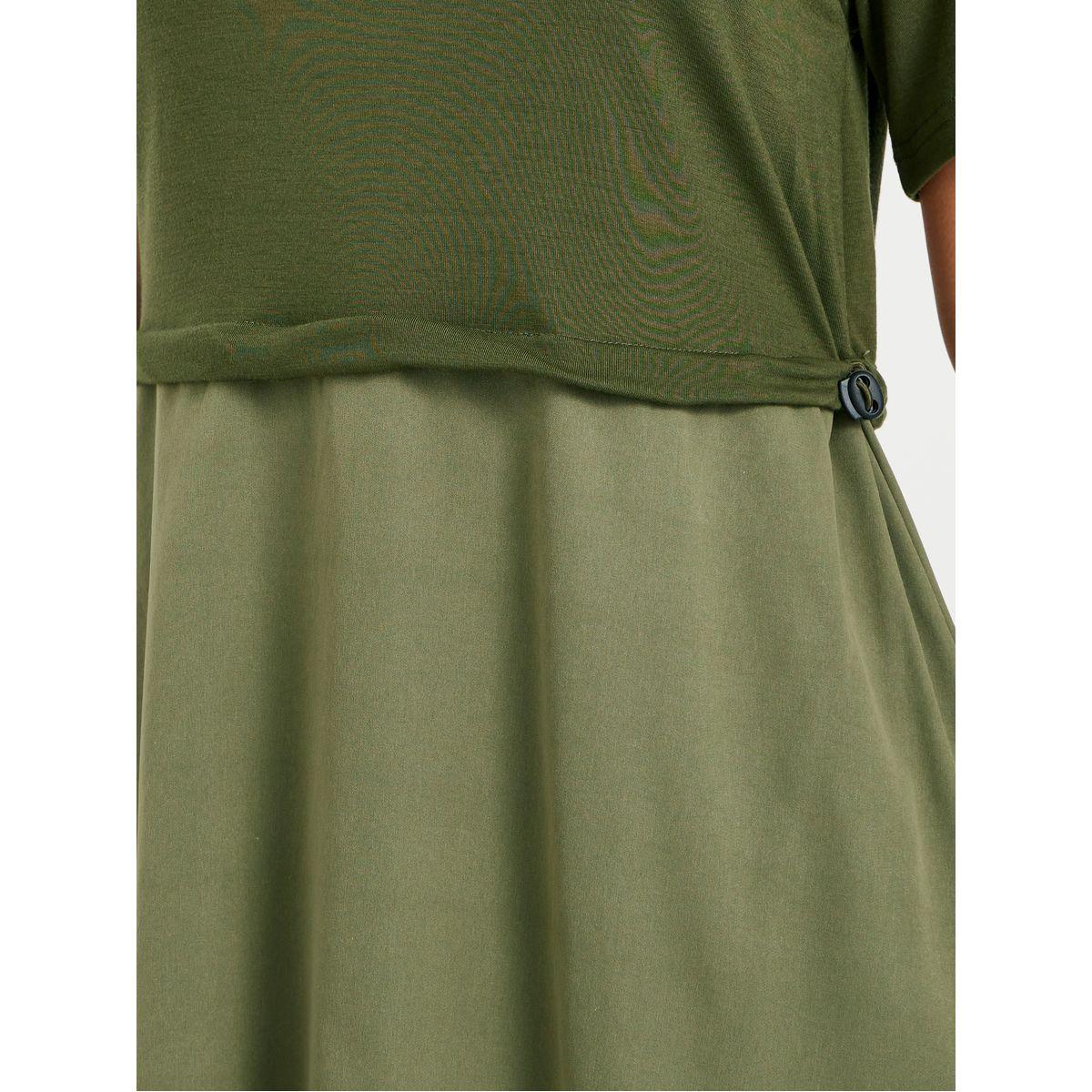 Styli Solid Short Sleeve Twofer A-Line Midi Dress-women-clothing-dresses-image-4