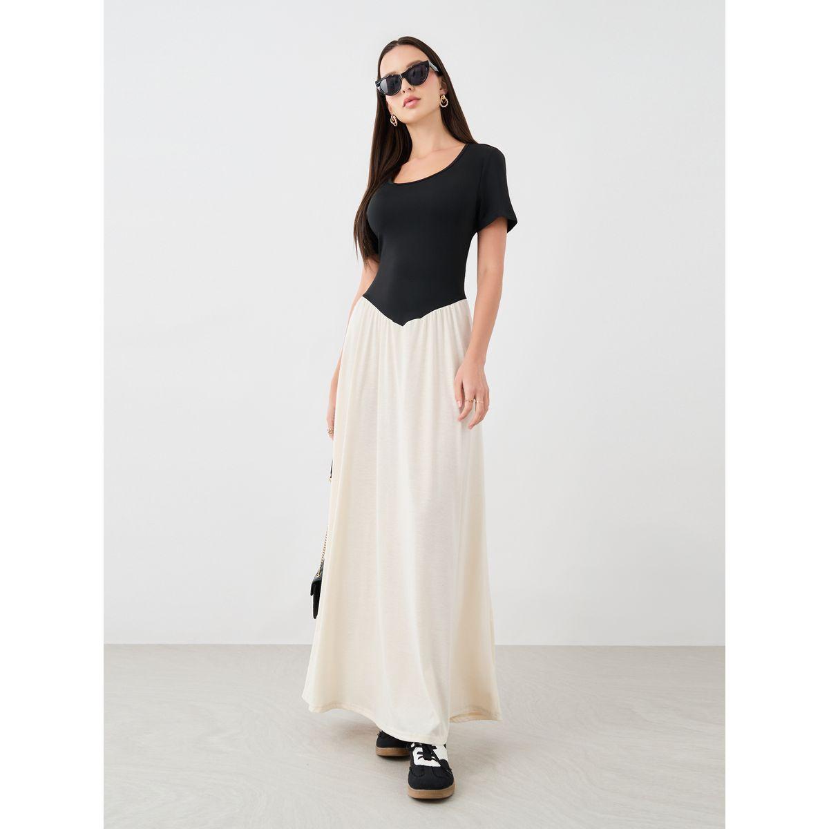 فستان طويل سادة بياقة واسعة-women-clothing-dresses-image-1