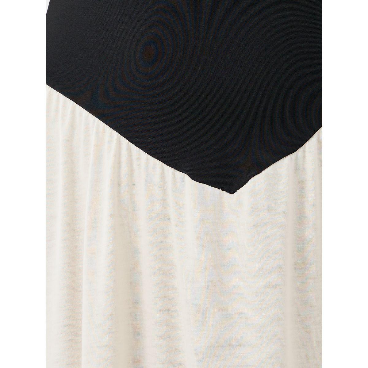 Styli Solid Two Tone Wide Neck Maxi Dress-women-clothing-dresses-image-3