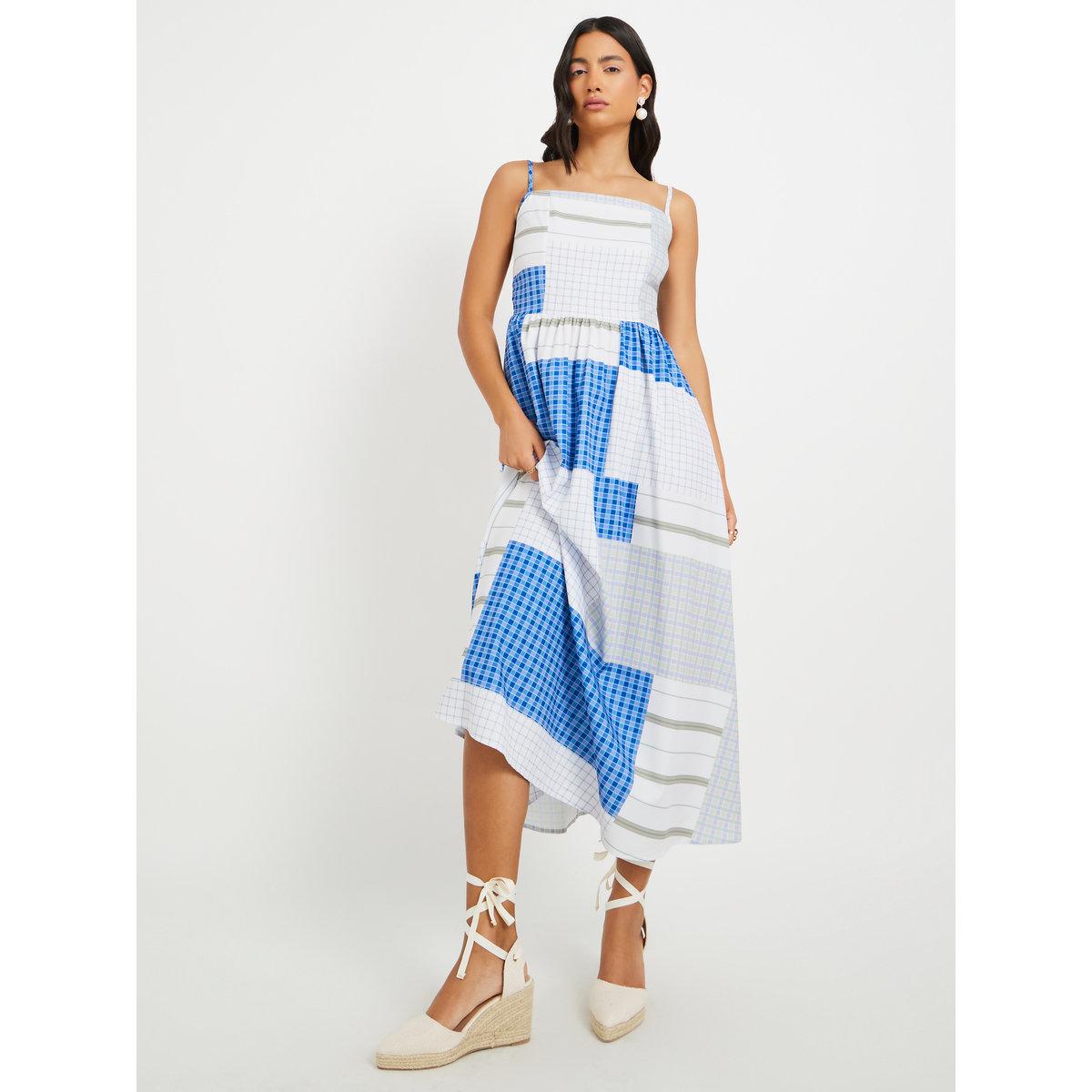 Styli Printed Strappy A-Line Maxi Dress-women-clothing-dresses-image-1