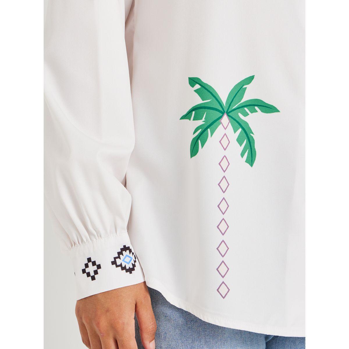 بلوزة فضاضة بطبعة جرافيك وياقة سبريد-women-clothing-shirtsandblouses-shirts-image-4