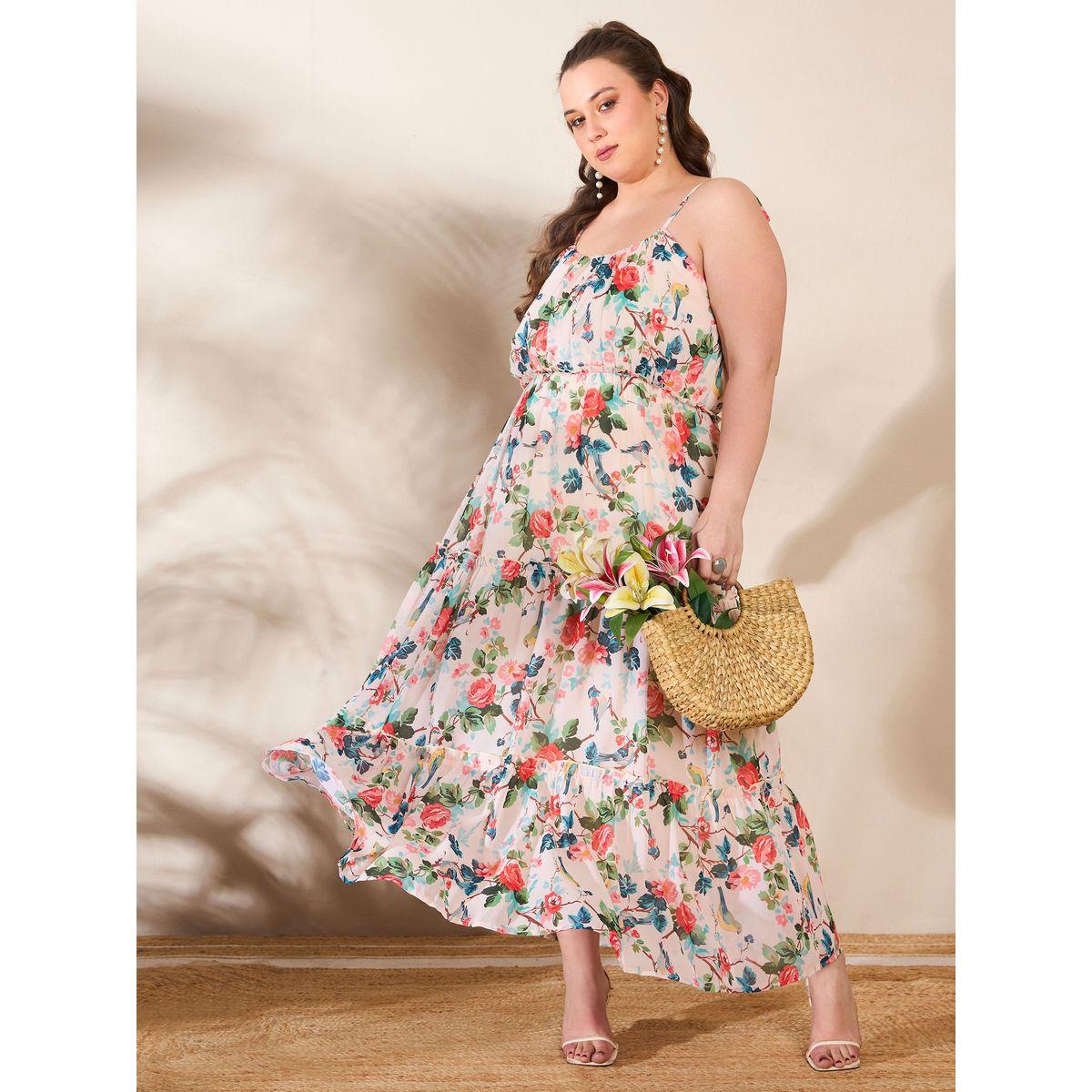 فستان طويل بمقاس كبير وكسرات-women-clothing-dresses-image-1