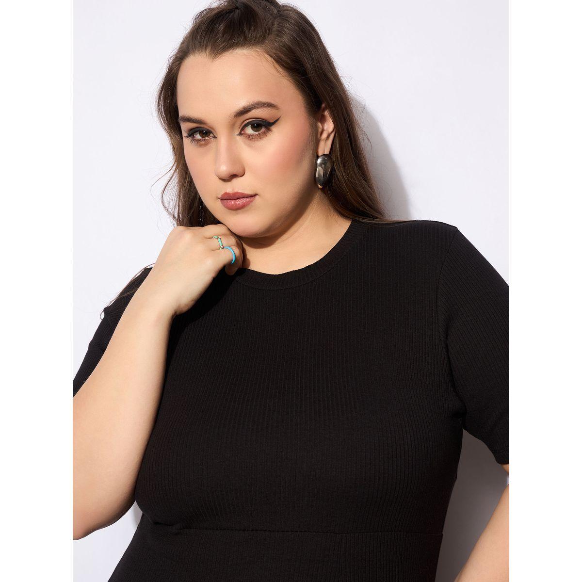 فستان بطول الركبة ومقاس كبير مع ياقة دائرية-women-clothing-dresses-image-4