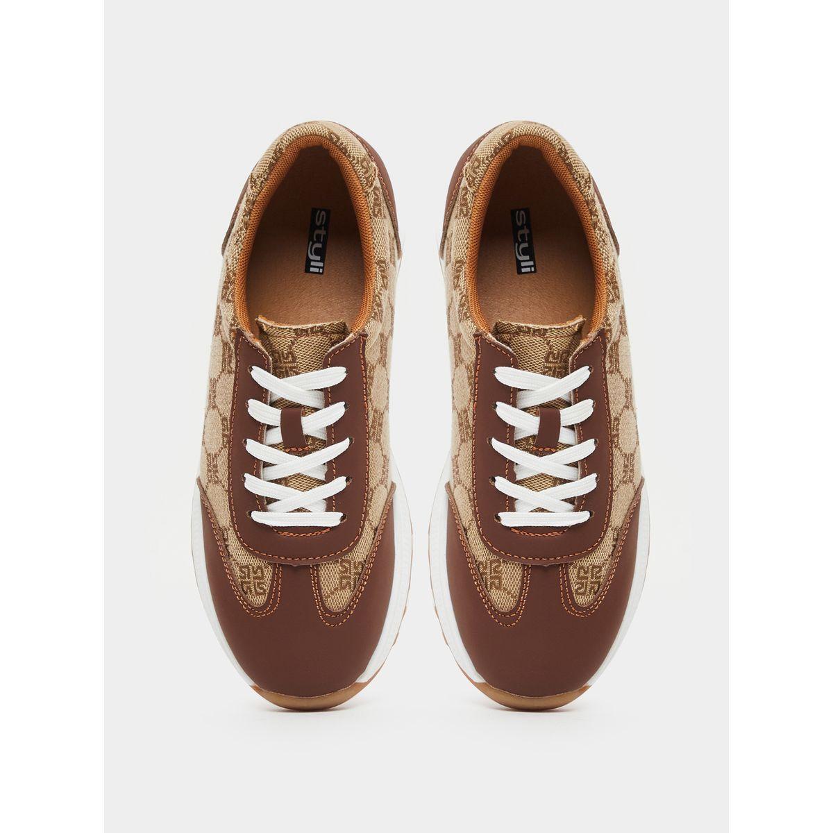 Styli Printed Lace Up Sneakers-women-shoes-sneakers-image-5