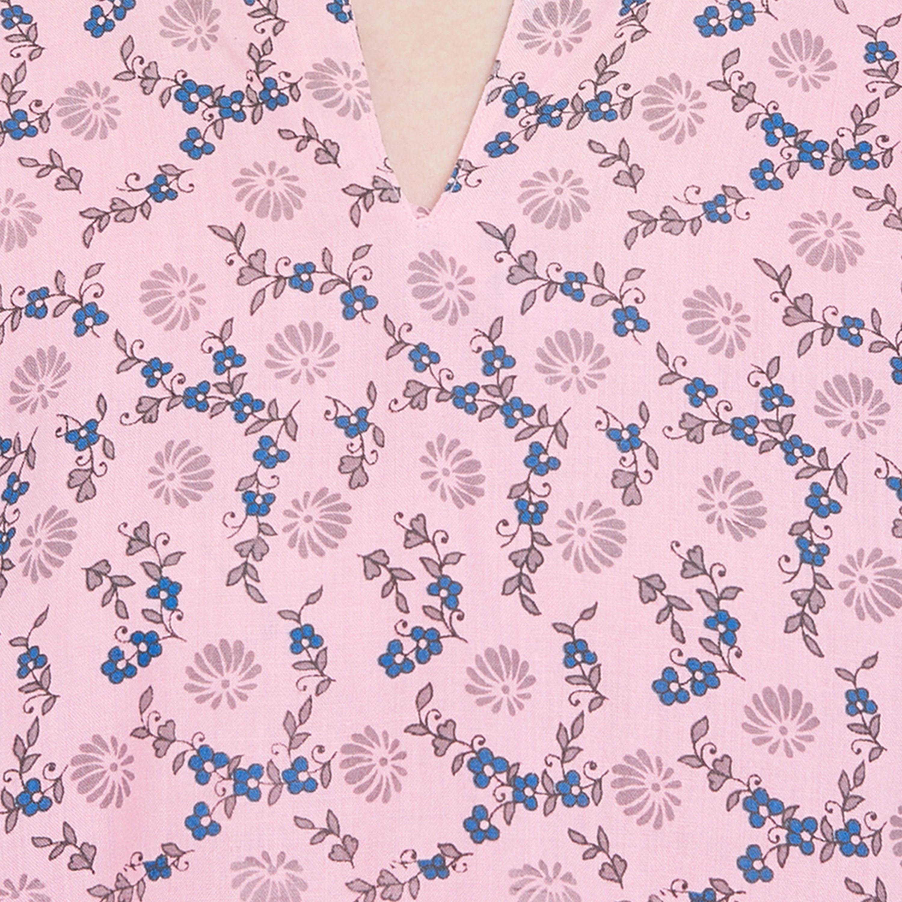 Clovia X Styli Women's Printed Pink Cotton Blend Pajama Set-women-clothing-nightwear-pyjamas-longsets-image-5