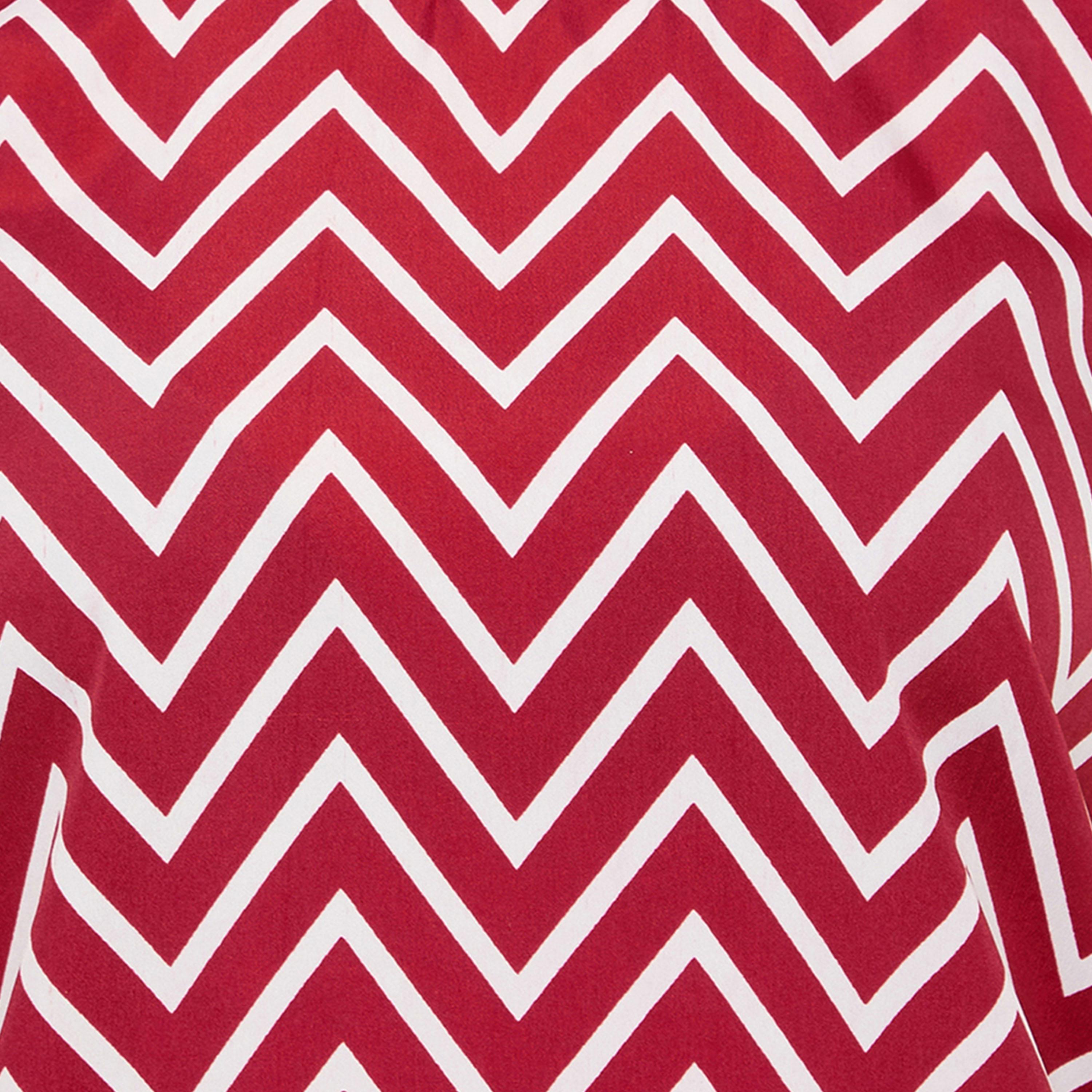 Clovia X Styli Women's Red Chevron Print Top & Pyjama Set-women-clothing-nightwear-pyjamas-longsets-image-5