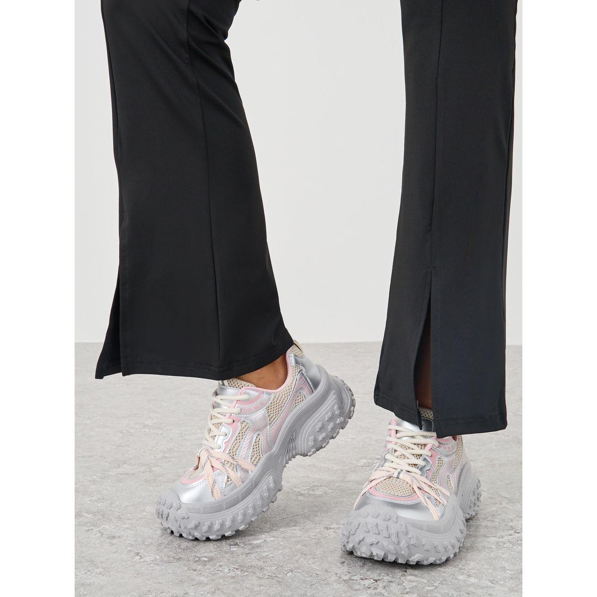 حذاء سنيكرز بنعل شانكي مع أربطة-women-shoes-sneakers-image-1
