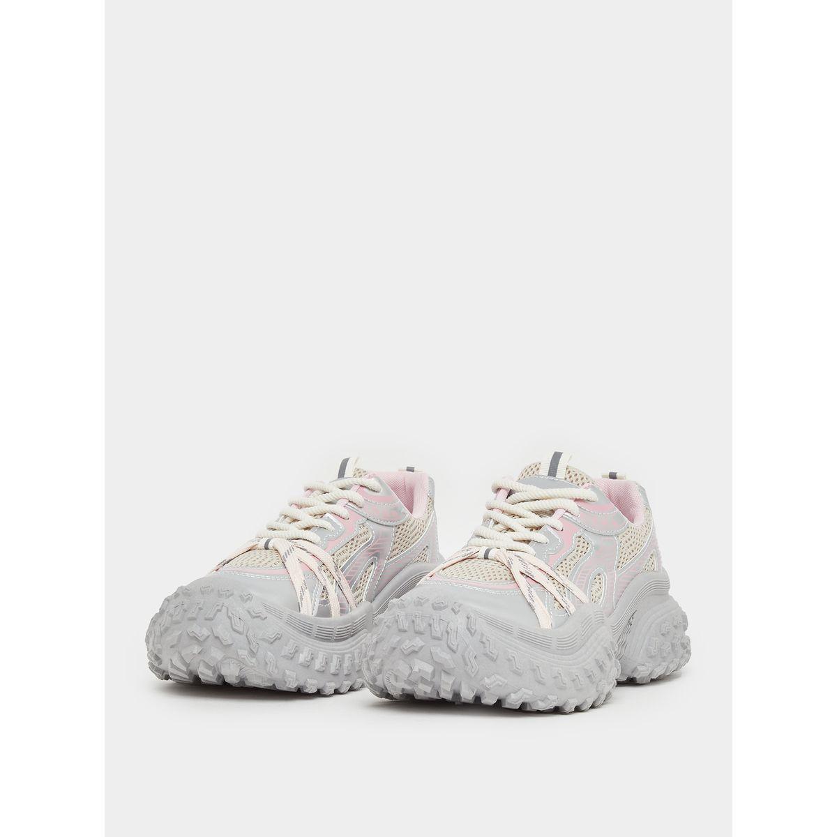 Styli Chunky Sole Lace Up Sneakers-women-shoes-sneakers-image-3
