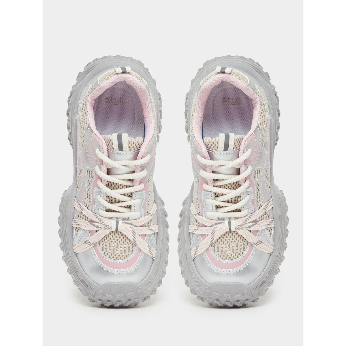 Styli Chunky Sole Lace Up Sneakers-women-shoes-sneakers-image-6